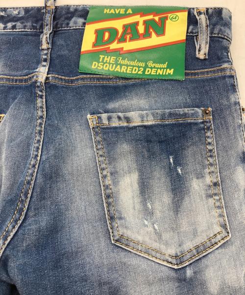 DSQUARED2（ディースクエアード）DSQUARED2 (ディースクエアード) LIGHT CLOUDY WASH SUPER TWINKY JEANS インディゴ サイズ:48の古着・服飾アイテム