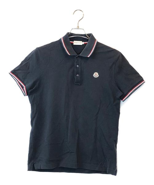 MONCLER（モンクレール）MONCLER (モンクレール) ポロシャツ ブラック サイズ:Mの古着・服飾アイテム