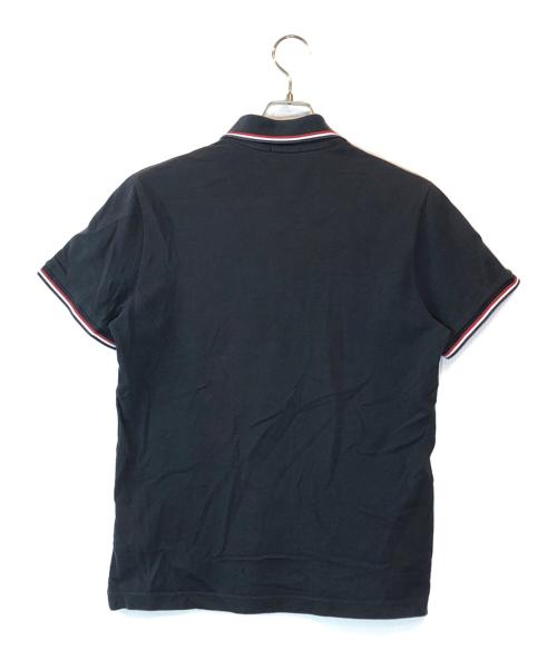 MONCLER（モンクレール）MONCLER (モンクレール) ポロシャツ ブラック サイズ:Mの古着・服飾アイテム