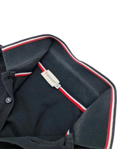 MONCLER（モンクレール）MONCLER (モンクレール) ポロシャツ ブラック サイズ:Mの古着・服飾アイテム