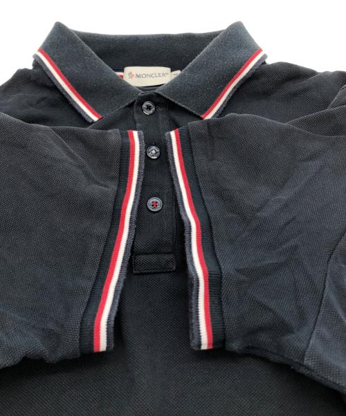 MONCLER（モンクレール）MONCLER (モンクレール) ポロシャツ ブラック サイズ:Mの古着・服飾アイテム