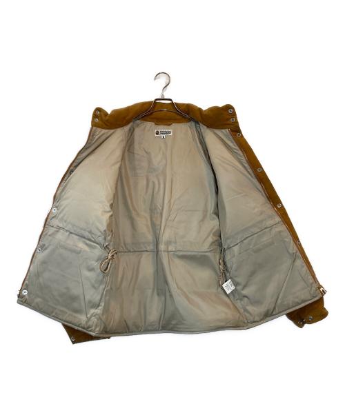 A BATHING APE（ア ベイシング エイプ）A BATHING APE (ア ベイシング エイプ) モールスキンクラシックダウンジャケット ブラウン サイズ:Lの古着・服飾アイテム