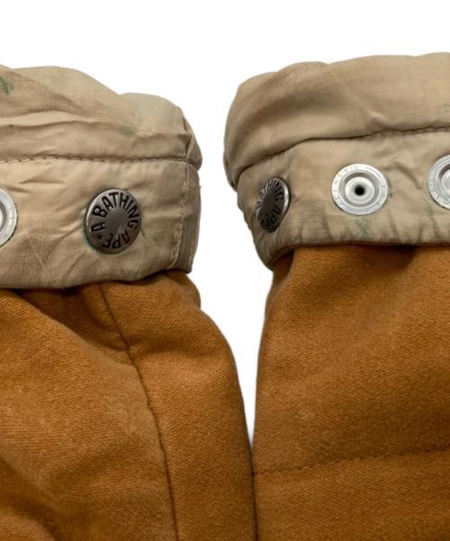 A BATHING APE（ア ベイシング エイプ）A BATHING APE (ア ベイシング エイプ) モールスキンクラシックダウンジャケット ブラウン サイズ:Lの古着・服飾アイテム