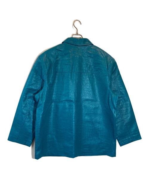 SUPREME（シュプリーム）Supreme (シュプリーム) Faux Croc Car Coat ブルー サイズ:SIZE Lの古着・服飾アイテム
