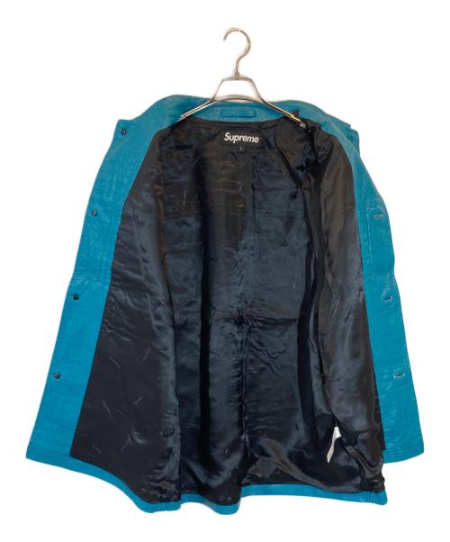 SUPREME（シュプリーム）Supreme (シュプリーム) Faux Croc Car Coat ブルー サイズ:SIZE Lの古着・服飾アイテム
