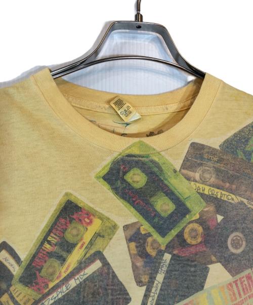 USED（ユーズド）USED (ユーズド) レコードTシャツ イエロー サイズ:Mの古着・服飾アイテム