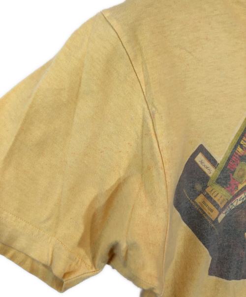 USED（ユーズド）USED (ユーズド) レコードTシャツ イエロー サイズ:Mの古着・服飾アイテム