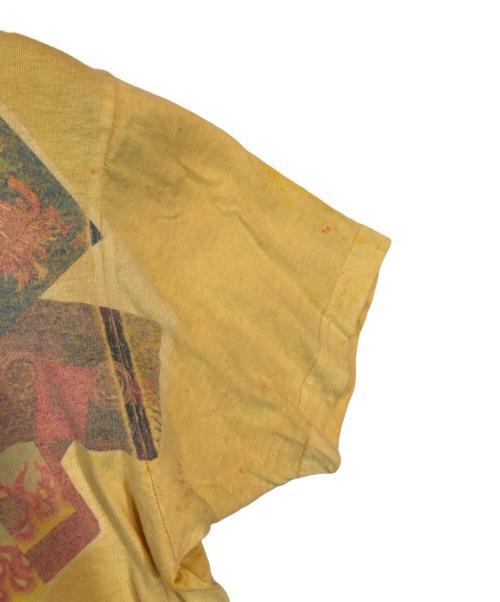 USED（ユーズド）USED (ユーズド) レコードTシャツ イエロー サイズ:Mの古着・服飾アイテム