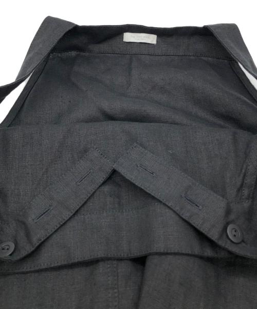 fog linen work（フォグリネンワーク）fog linen work (フォグリネンワーク) リトアニアリネンエプロンワンピース ブラック サイズ:下記参照の古着・服飾アイテム