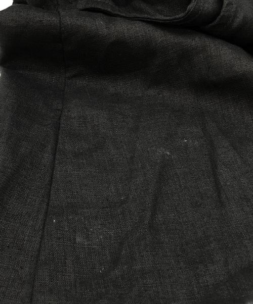 fog linen work（フォグリネンワーク）fog linen work (フォグリネンワーク) リトアニアリネンエプロンワンピース ブラック サイズ:下記参照の古着・服飾アイテム