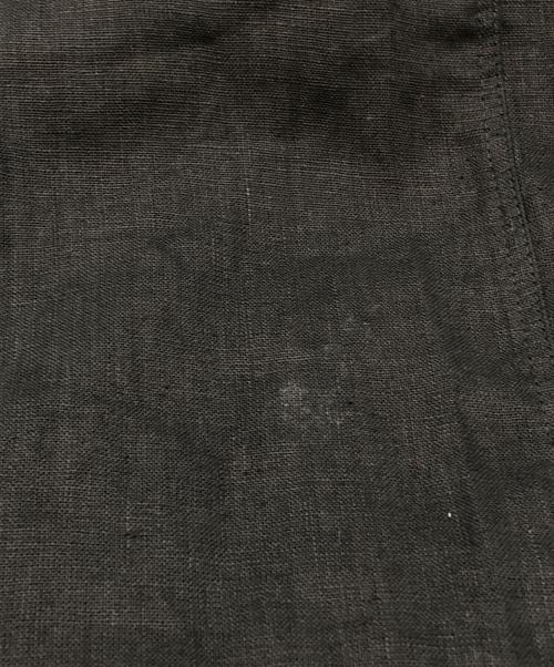 fog linen work（フォグリネンワーク）fog linen work (フォグリネンワーク) リトアニアリネンエプロンワンピース ブラック サイズ:下記参照の古着・服飾アイテム