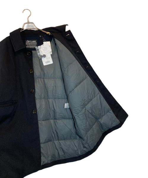 The Loft labo（ザロフトラボ）THE LOFT LABO (ザロフトラボ) ZANTER (ザンター) シングル ボタン オーバー ダウン コート ブラック サイズ:002 未使用品の古着・服飾アイテム