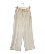 Plageプラージュ）の古着「washable straight パンツ 3」｜アイボリー