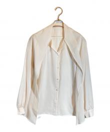 GALLARDA GALANTE（ガリャルダガランテ）の古着「フィネスボウタイブラウス」｜アイボリー