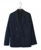 BACCAバッカ）の古着「シアサッカー ダブルジャケット」｜ネイビー