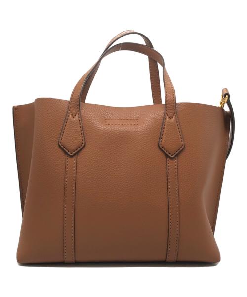 TORY BURCH（トリーバーチ）TORY BURCH (トリーバーチ) 2WAYハンドバッグ ブラウンの古着・服飾アイテム