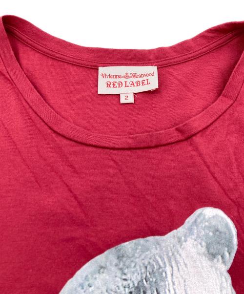 Vivienne Westwood RED LABEL（ヴィヴィアンウエストウッドレッドレーベル）Vivienne Westwood RED LABEL (ヴィヴィアンウエストウッドレッドレーベル) ベアオーブTシャツ レッド サイズ:Mの古着・服飾アイテム