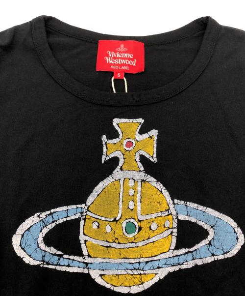 Vivienne Westwood RED LABEL（ヴィヴィアンウエストウッドレッドレーベル）Vivienne Westwood RED LABEL (ヴィヴィアンウエストウッドレッドレーベル) オーブプリントカットソー ブラック サイズ:SIZE Sの古着・服飾アイテム