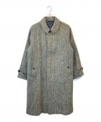 POLO RALPH LAURENポロ・ラルフローレン）の古着「ヘリンボーンバルマカーンコート」｜ブラック×ホワイト