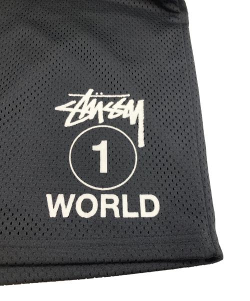 stussy（ステューシー）stussy (ステューシー) One World Mesh Shorts ブラック サイズ:SIZE Lの古着・服飾アイテム