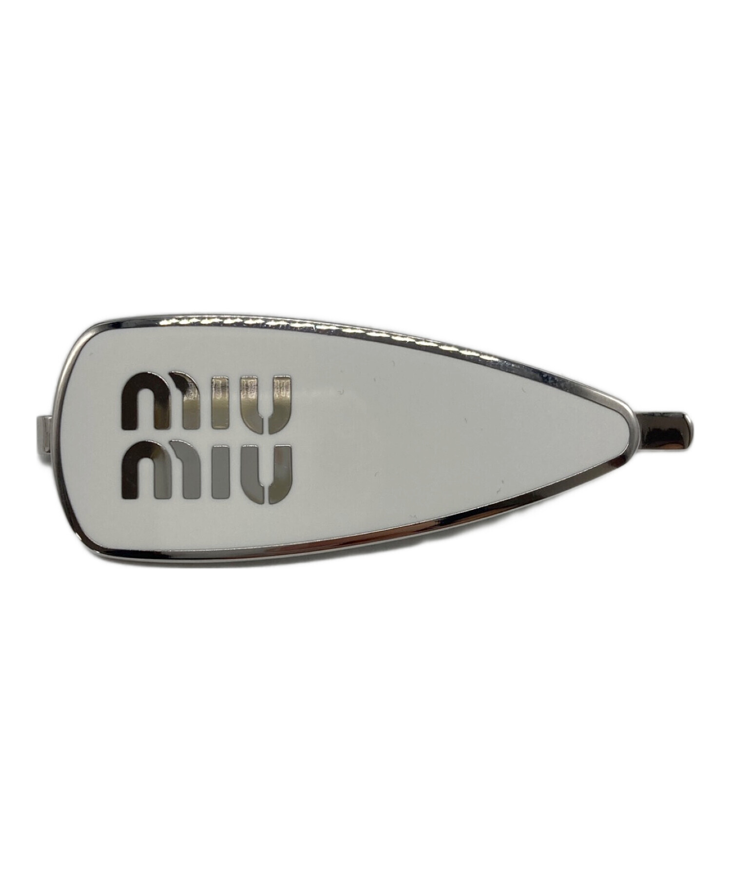 miumiu ヘアピン　ホワイト MIU MIU ヘアピン ホワイト