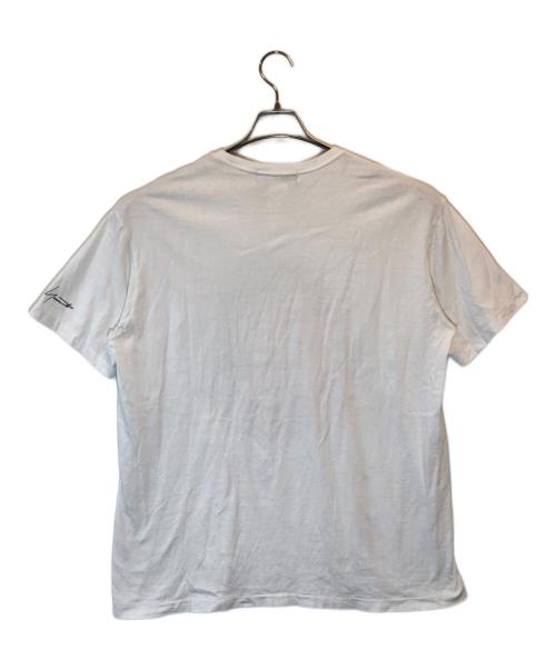 yohji yamamoto+noir（ヨウジヤマモトプリュスノアール）yohji yamamoto+noir (ヨウジヤマモトプリュスノアール) グラフィックTシャツ ホワイト サイズ:3の古着・服飾アイテム