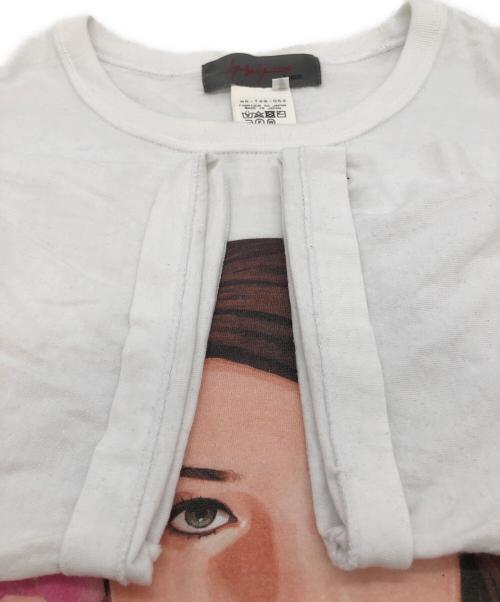 yohji yamamoto+noir（ヨウジヤマモトプリュスノアール）yohji yamamoto+noir (ヨウジヤマモトプリュスノアール) グラフィックTシャツ ホワイト サイズ:3の古着・服飾アイテム