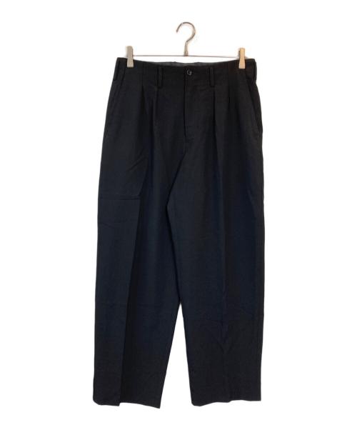 Yohji Yamamoto Costume D’Homme（ヨウジヤマモトコスチュームドオム）Yohji Yamamoto Costume D’Homme (ヨウジヤマモトコスチュームドオム) 2タックウールスラックス ブラック サイズ:3の古着・服飾アイテム