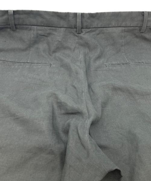 ATON（エイトン）ATON (エイトン) LINEN WIDE TAPARED PANT ブラック サイズ:SIZE 06の古着・服飾アイテム