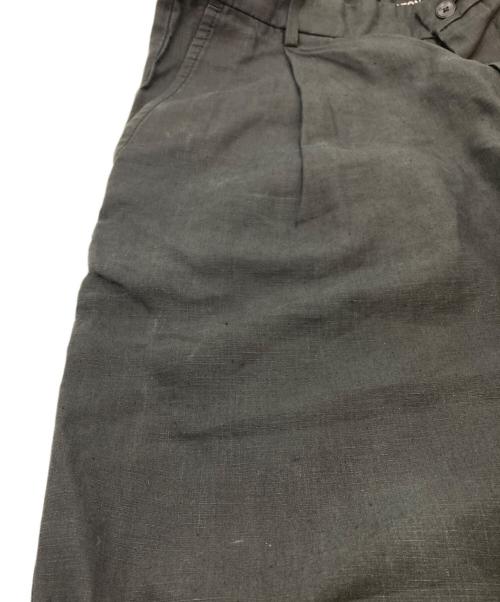 ATON（エイトン）ATON (エイトン) LINEN WIDE TAPARED PANT ブラック サイズ:SIZE 06の古着・服飾アイテム