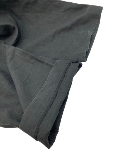 ATON（エイトン）ATON (エイトン) LINEN WIDE TAPARED PANT ブラック サイズ:SIZE 06の古着・服飾アイテム