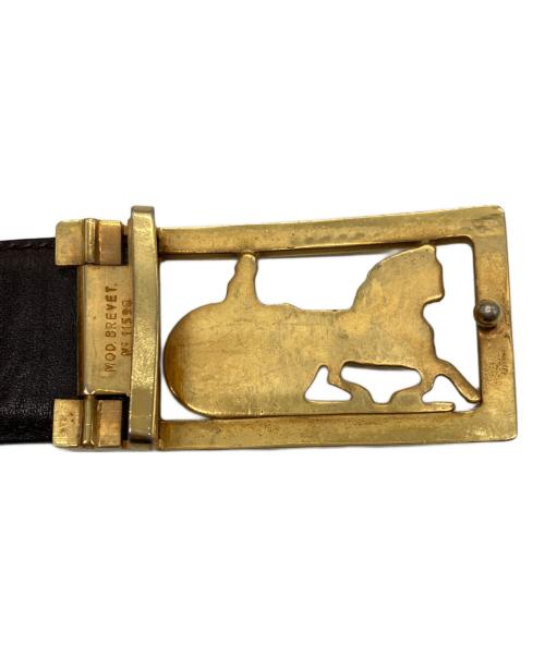 CELINE（セリーヌ）CELINE (セリーヌ) ホースキャリッジベルト ブラウン サイズ:下記参照の古着・服飾アイテム