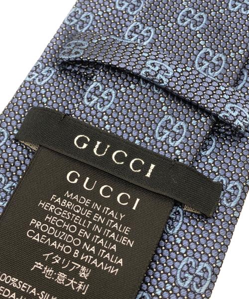 GUCCI（グッチ）GUCCI (グッチ) GGマークネクタイ ブルー サイズ:下記参照の古着・服飾アイテム