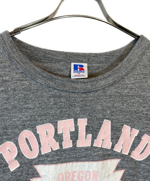 RUSSELL ATHLETIC（ラッセルアスレチック）RUSSELL ATHLETIC (ラッセルアスレチック) PORTLAND プリントTシャツ グレー サイズ:Mの古着・服飾アイテム