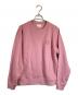 maison kitsune（メゾンキツネ）の古着「ボールド フォックスヘッド パッチ コンフォート スウェットシャツ」｜ピンク