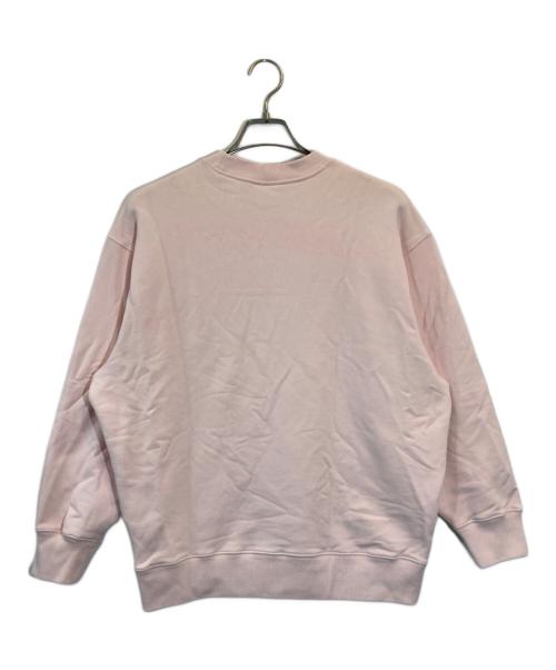maison kitsune（メゾンキツネ）maison kitsune (メゾンキツネ) バブル ロゴ オーバーサイズ スウェットシャツ ピンク サイズ:XSの古着・服飾アイテム