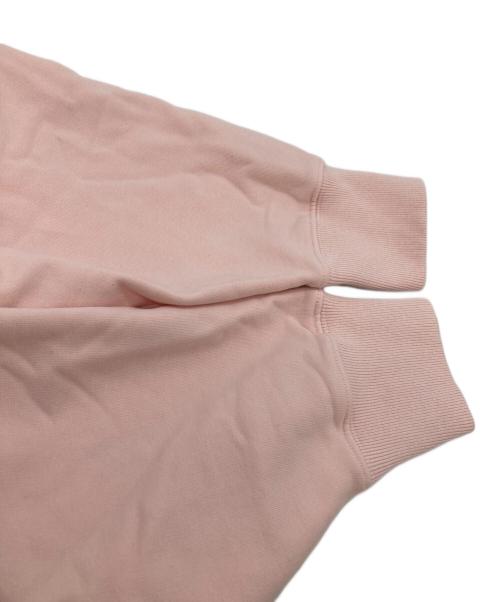 maison kitsune（メゾンキツネ）maison kitsune (メゾンキツネ) バブル ロゴ オーバーサイズ スウェットシャツ ピンク サイズ:XSの古着・服飾アイテム