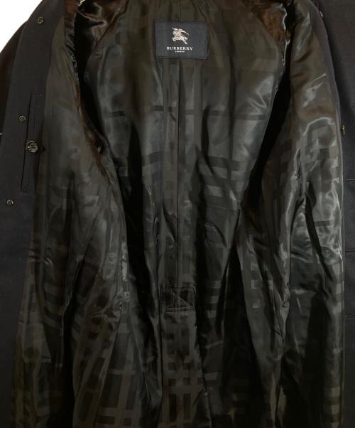 BURBERRY LONDON（バーバリーロンドン）BURBERRY LONDON (バーバリーロンドン) ウールピーコート ブラック サイズ:SIZE LLの古着・服飾アイテム