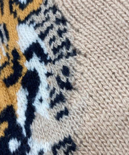 GUCCI（グッチ）GUCCI (グッチ) Tiger Knit Sweater Jumper ベージュ サイズ:SIZE XXSの古着・服飾アイテム