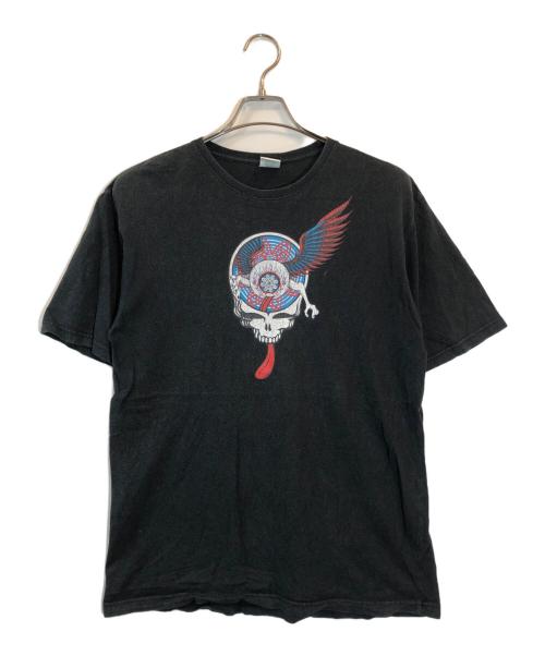 GRATEFUL DEAD（グレイトフル・デッド）GRATEFUL DEAD (グレイトフル・デッド) ヘンプ混スカルプリントTシャツ / TOKYO HEMP CONNECTION ブラック サイズ:SIZE Mの古着・服飾アイテム