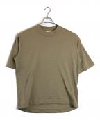 LACOSTEラコステ）の古着「5分袖 モックネック サマーニット Tシャツ」｜ブラウン