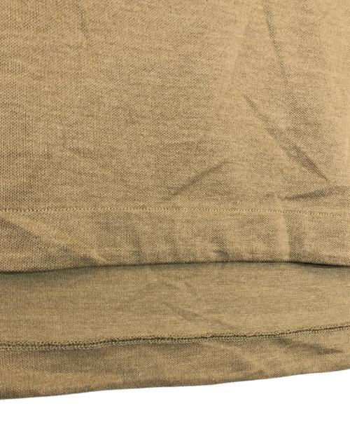 LACOSTE（ラコステ）LACOSTE (ラコステ) 5分袖 モックネック サマーニット Tシャツ ブラウン サイズ:US Lの古着・服飾アイテム