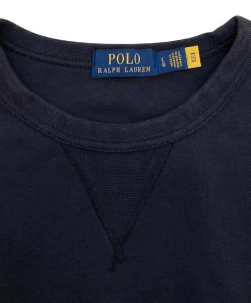 POLO RALPH LAUREN（ポロ・ラルフローレン）POLO RALPH LAUREN (ポロ・ラルフローレン) ワンポイントロゴ半袖スウェット ネイビー サイズ:SIZE Lの古着・服飾アイテム