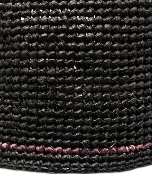 HELEN KAMINSKI（ヘレンカミンスキー）HELEN KAMINSKI (ヘレンカミンスキー) ラフィアキャップ ブラック サイズ:SIZE ONEの古着・服飾アイテム