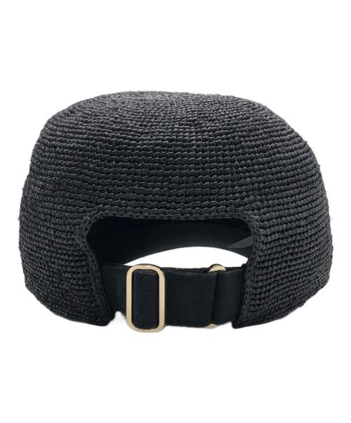 HELEN KAMINSKI（ヘレンカミンスキー）HELEN KAMINSKI (ヘレンカミンスキー) ラフィアキャップ ブラック サイズ:SIZE ONEの古着・服飾アイテム