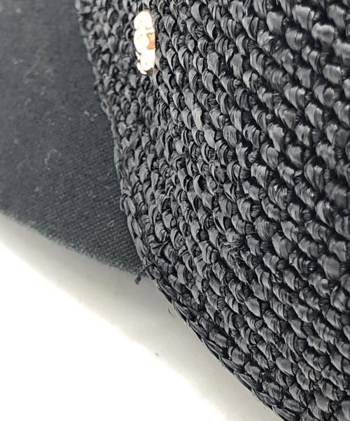 HELEN KAMINSKI（ヘレンカミンスキー）HELEN KAMINSKI (ヘレンカミンスキー) ラフィアキャップ ブラック サイズ:SIZE ONEの古着・服飾アイテム