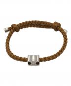 CELINEセリーヌ）の古着「トリオンフ ビーチブレスレット」｜ブラウン