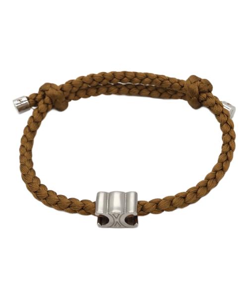 CELINE（セリーヌ）CELINE (セリーヌ) トリオンフ ビーチブレスレット ブラウンの古着・服飾アイテム