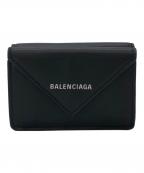BALENCIAGAバレンシアガ）の古着「ペーパーミニウォレット」｜ブラック