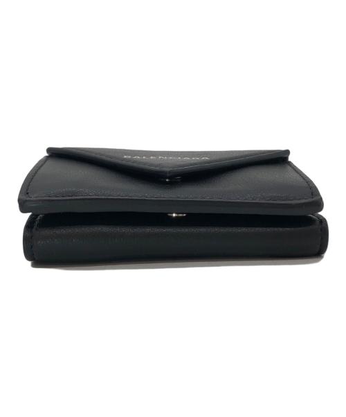 BALENCIAGA（バレンシアガ）BALENCIAGA (バレンシアガ) ペーパーミニウォレット ブラックの古着・服飾アイテム